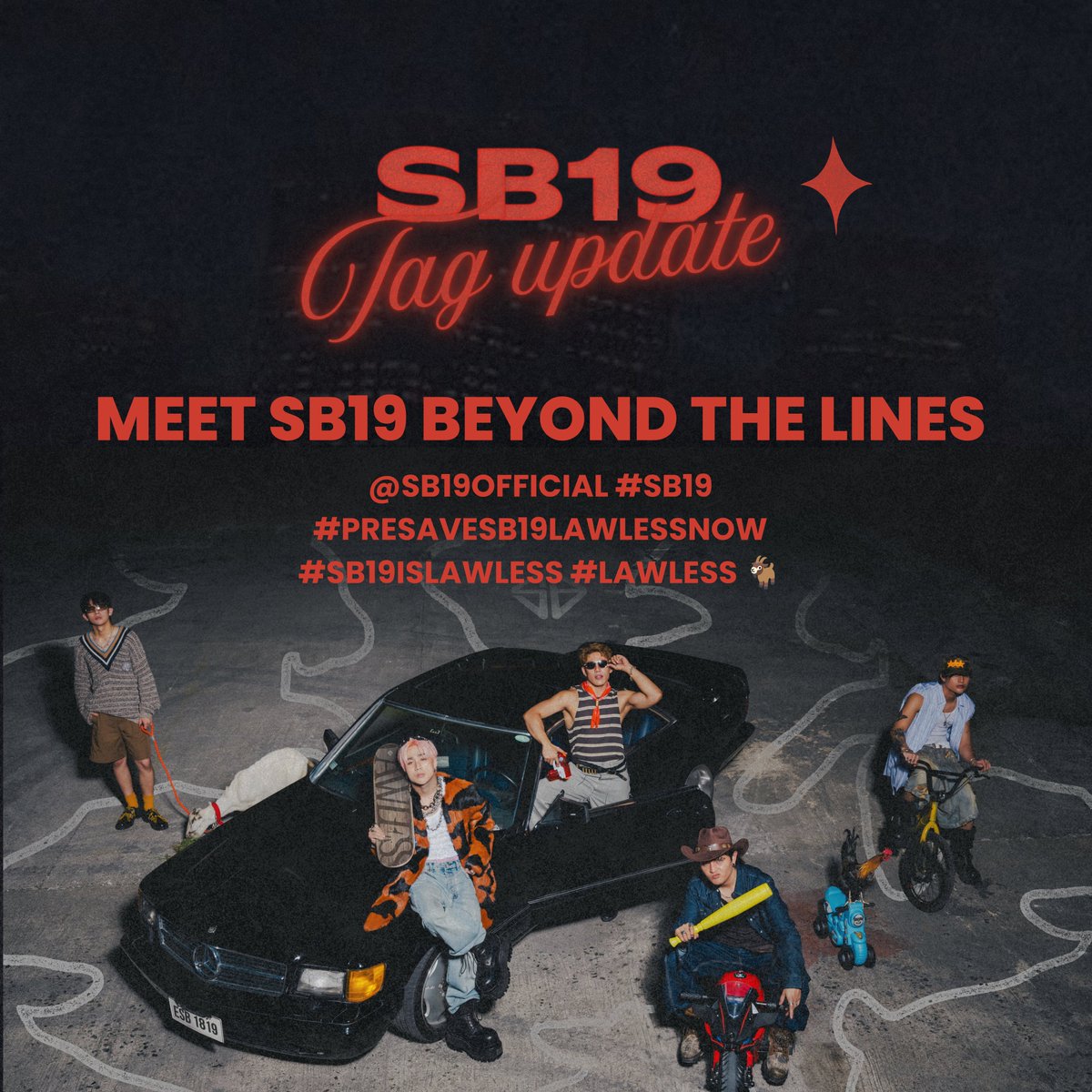 krstnrrae's tweet photo. PRE-SAVE LAWLESS  ✨

Tags!!  🔽

MEET SB19 BEYOND THE LINES
@SB19Official #SB19
#PreSaveSB19LawlessNow
#SB19isLawless #LAWLESS 🐐 https://t.co/GQG79HRGaD