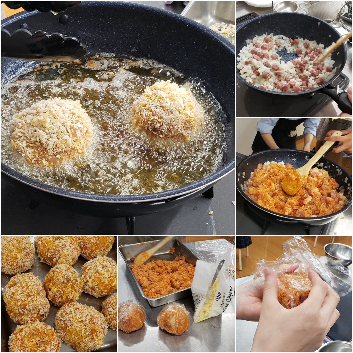 NtCooking's tweet photo. 7/13
ライスコロッケ
ジャガイモのポタージュ
オレンジシャーベット🍊

なかなか作れないものにチャレンジ✨

ライスコロッケは大きかったかなぁ?
揚げるのが大変でした💦
でも、ソースも作って、とても美味しかったです✨

ジャガイモのポタージュは、ブレンダーを使ってペーストに✨

明日は三送会 https://t.co/W4lFnOeQyO