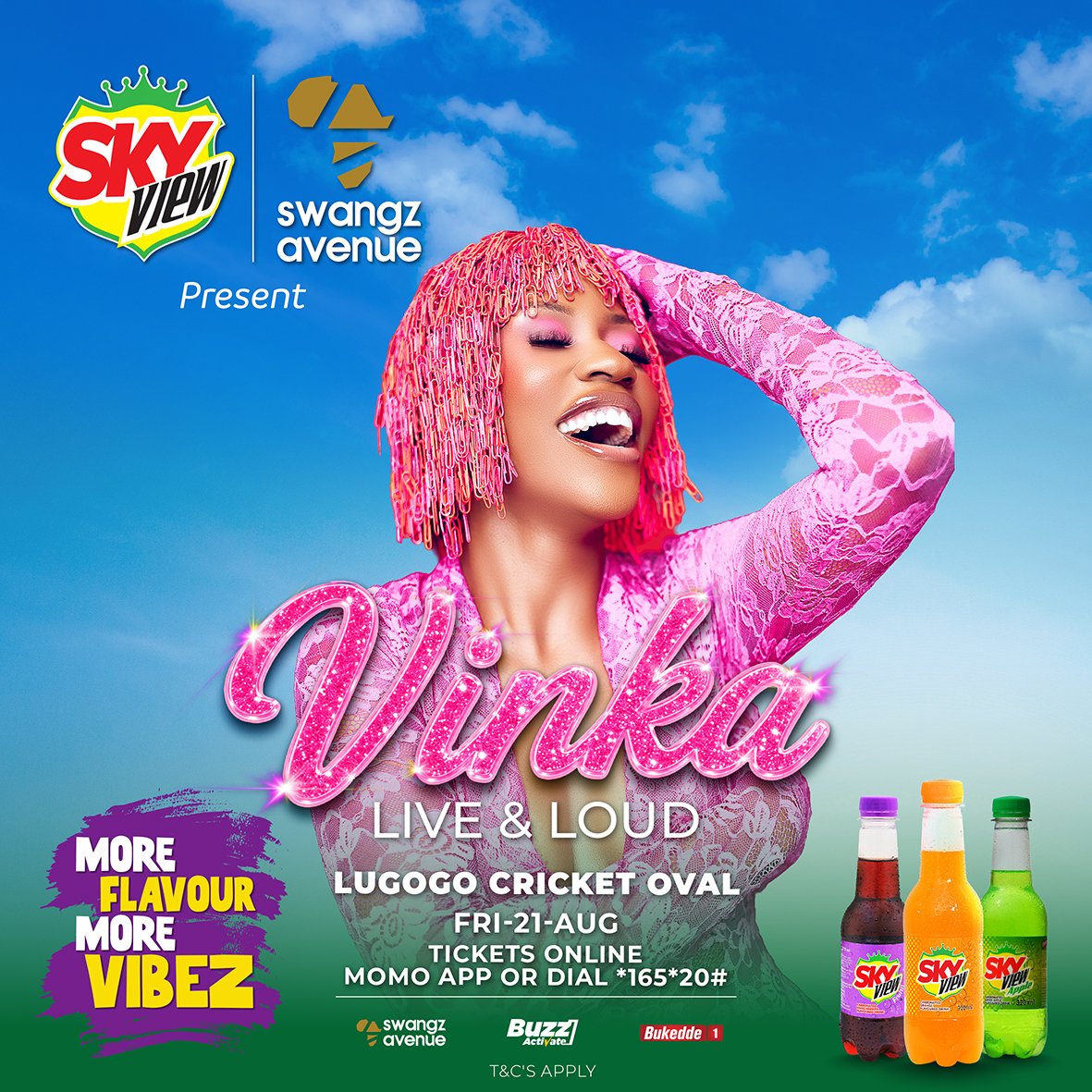 SkyviewUganda's tweet photo. 🎶Baila baila bailando, Baila baila bailando🎶
We’re are excited to announce #Skyview is bringing the flavor and vibez to #VinkaLiveAndLoud!😀
Follow our page for exciting giveaways and sneak peeks. Don’t miss out!
#MoreFlavourMoreVibez https://t.co/SHh89myOLY