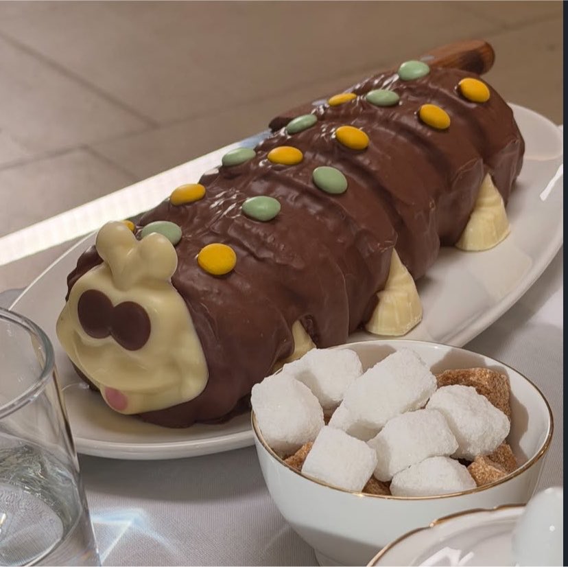 euphorikth's tweet photo. oh so the caterpillar cake taehyung had posted was given to them during this interview. he looked so fascinated by it <33 https://t.co/JxSMmRx1W8