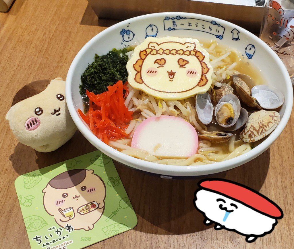 shiu0515's tweet photo. ちいかわコラボカフェ行ってきた✨
ご飯とドリンク美味しかったし、特典も自引き出来たので大満足😊😊😊

内装も可愛かった💕 https://t.co/DoauzplsaK