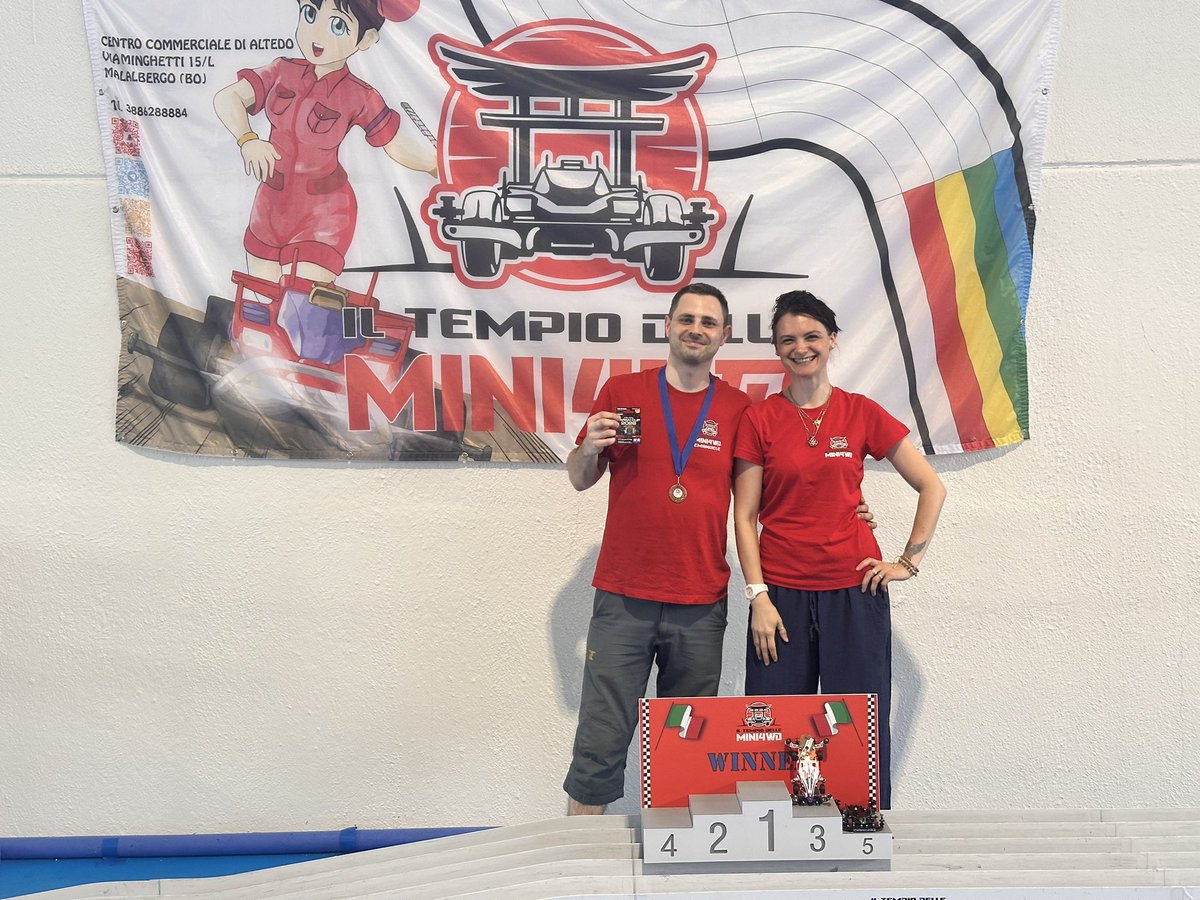 AllyITA's tweet photo. Third place at @iltempiomini4wd 

#tamiya
#mini4wd
#ミニ四駆 https://t.co/NAA8FAgS7f