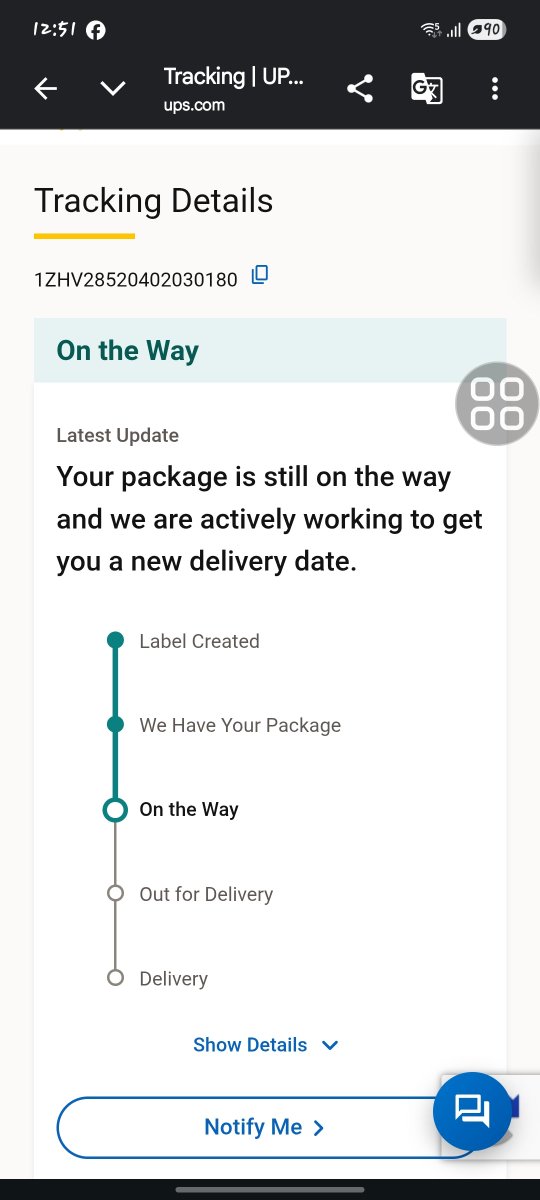 cuteruchi39's tweet photo. @FedEx I never wanted to use UPS service. They always have the same message. They'd deliver the goods within a month if they continued like this.@UPS @DTDCIndia @BlueDart_ https://t.co/d0BkXh2eHE