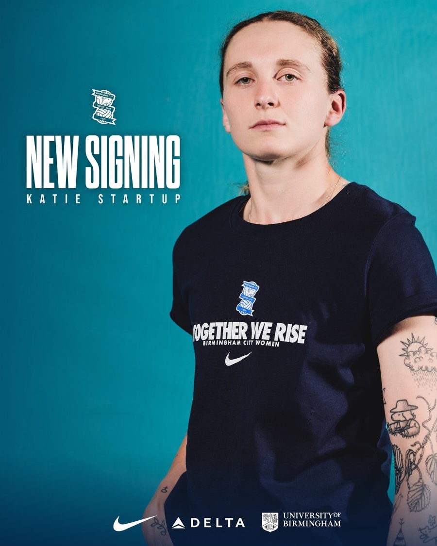 BCFCWomen's tweet photo. We are delighted to announce the signing of goalkeeper Katie Startup.

The 27-year-old joins Blues from Manchester City, bringing experience across the Women's Super League and Women's Super League 2.