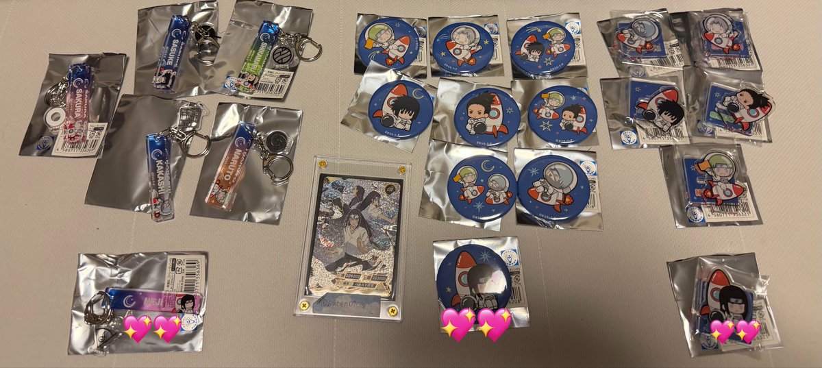suten0703's tweet photo. NARUTO-ナルト- 疾風伝_【トレーディング】_コンプリートセット_ぷちきゅんシリーズ 缶バッジ ミニアクリルスタンド チャーム付きキーホルダー

譲:画像

求:同種ネジ

発送は7月25日.8月1日を予定しております。
お気軽にお声掛けください https://t.co/toe0NII25i
