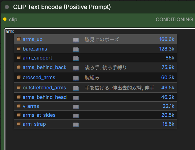amatsumugi_AI's tweet photo. Stable DiffusionやComfy UIを使っている方でも、
TagCompleteをまだ入れていない人、意外といるかもしれません🤔

プロンプトを途中まで入力すると、
Danbooruタグの候補を予測変換のように表示してくれます！

スペルを全部覚えていなくても入力しやすくなるので、
英語が苦手な方にもかなりおすすめです！
知らなかったポーズや構図のタグを探す用途にも便利で、
画像はStable DiffusionとComfyUIで候補を表示したところです
（ForgeNeoでも同様に導入できます）

少し前の記事なので画面などが現在と違う可能性はありますが、
導入方法と簡単な使い方はこちらにまとめています👇
 https://t.co/DHxAOuSECd