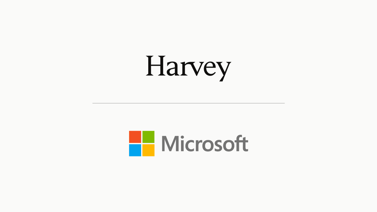 harvey's tweet photo. Microsoft’s Corporate, External, and Legal Affairs (CELA) organization will use Harvey across its legal and compliance operations. https://t.co/DE3U8u3FGU