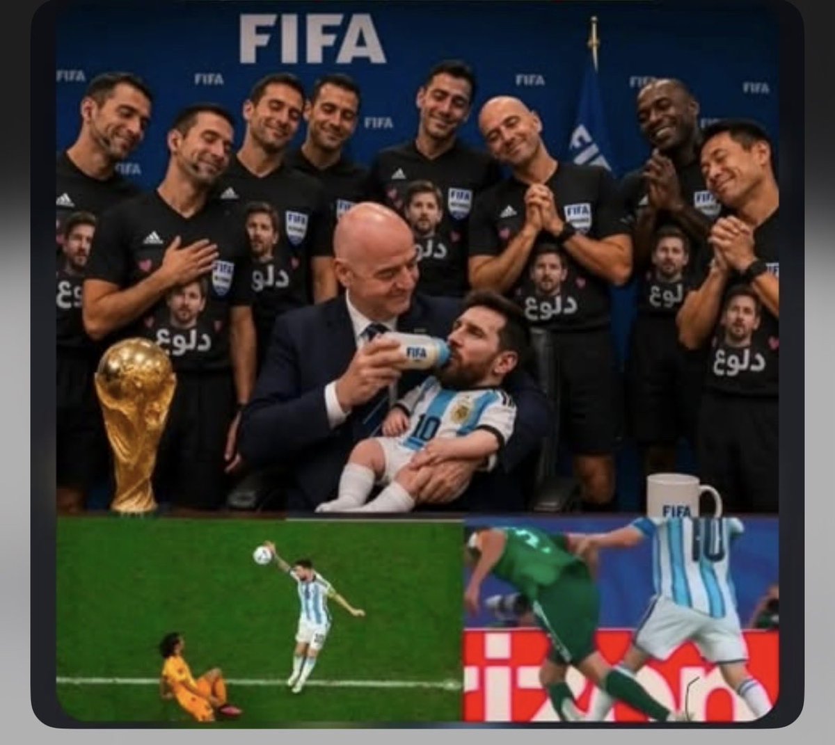 breathe_44's tweet photo. @FCBarcelona_D @ginachinelo As long as u have the FIFA,u will get everything 🤣 https://t.co/ohcuExwFA9
