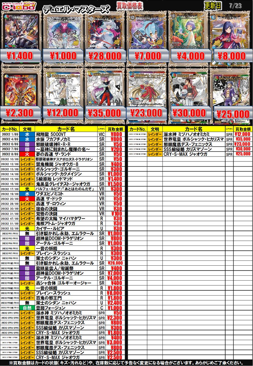 デレマス　デッキパーツ　まとめ売り 🚨デュエマ 本気の買取告知🚨】 鬼の歴史が環境へ押し寄せる