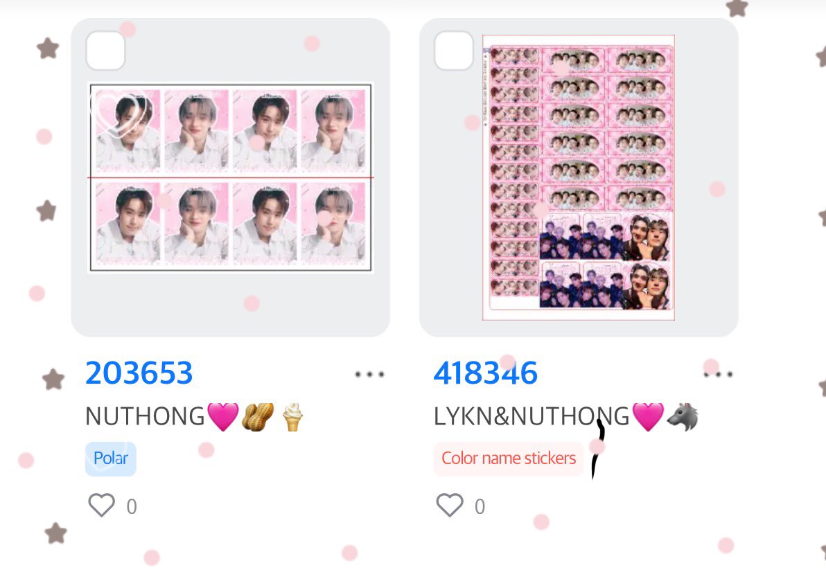 jungwoncuteland's tweet photo. แอบไปทำเทมเพลตตู้สติ๊กเกอร์โมชิโมชิมาคั้บบ
รหัส 203653 สามารถกดที่ตู้สีฟ้าได้เลย
รหัส 418346 สามารถกดที่ตู้สีชมพูได้ค้าบ
ฝากทุกคนไปปริ้นแล้วเอามาอวดได้น้า ถ้าชอบจะมีทำลายอื่นอีกตั้ง🥺🩷

 ( #นัทฮง #nuthong #LYKN ) https://t.co/zC3KuhtHnT