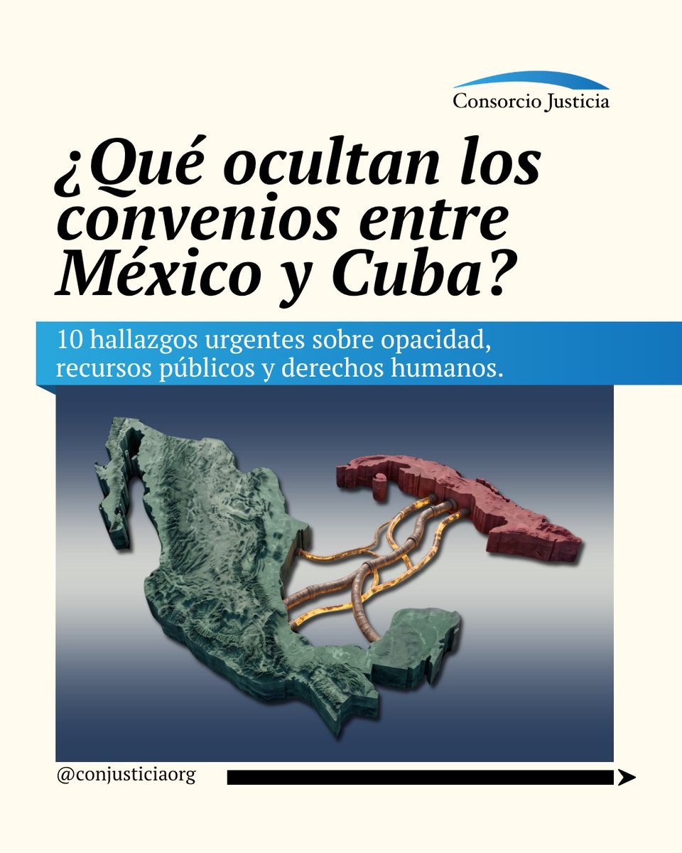 ConJusticiaOrg's tweet photo. México le pagó a Cuba más de 1,500 millones de dólares en petróleo. Mientras tanto, la isla vivía apagones de hasta 22 horas diarias.

¿A dónde fue realmente ese dinero?

Nuestra nueva investigación con @GobAPAC en 10 hallazgos clave 🧵 https://t.co/l6cN5I0ar5