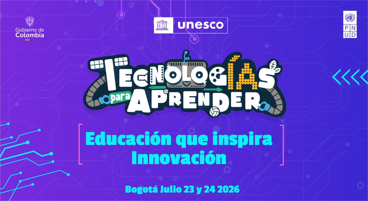 PnudColombia's tweet photo. La educación digital no es solo tecnología: es oportunidades, equidad y movilidad social.

En Colombia, avanzar en educación digital significa cerrar brechas históricas y garantizar que todas las personas tengan las capacidades para participar plenamente en una sociedad cada vez más digitalizada.

La tecnología es un medio; el desarrollo humano, el propósito, así lo sostuvo @CarlaZacapa, Representante Residente del @PNUD en Colombia durante la conferencia internacional 
#EducaciónQueInspiraInnovación 

Abro 🧵 (1/4)
