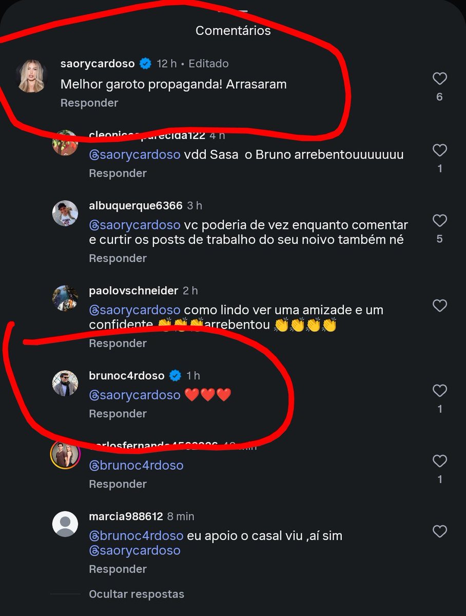 AninhaDiasabyw's tweet photo. Exposed do dia! Saory Cardoso curte de Bruno Cardoso no Só Marcas Orgulho de Guarulhos e ele responde com coraçãozinhos.

Está na cara que ela está revirando a vida do Bruno Palhaço para provocar contato e ele anda correspondendo as investidas dela. https://t.co/tC2SbbutnY