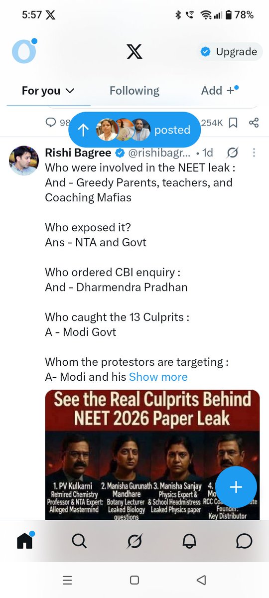 roliguide's tweet photo. @jaypanicker Students, If you think that Modi, Dharmendra Pradhan were directly involved in paper leak,then your agitation is right but when teachers involved in paper setting leak paper what can be done? Do not get used by politicians they want  power without election like Nepal, Bangladesh https://t.co/LFRPPMr3on