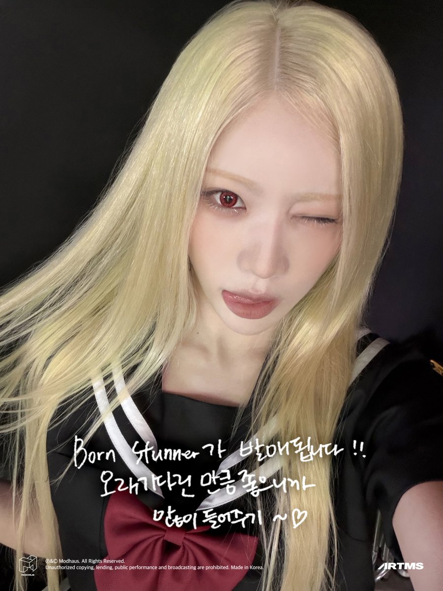 official_artms's tweet photo. ARTMS <Hyper-Ego>
'Born Stunner' 2026.07.24 1PM (KST)

Message from KimLip

Pre-save
🔗https://t.co/g1kOjhDU5i

#ARTMS #아르테미스 #OURII
#Born_Stunner #Hyper_Ego https://t.co/kOw5Vtc0Cm
