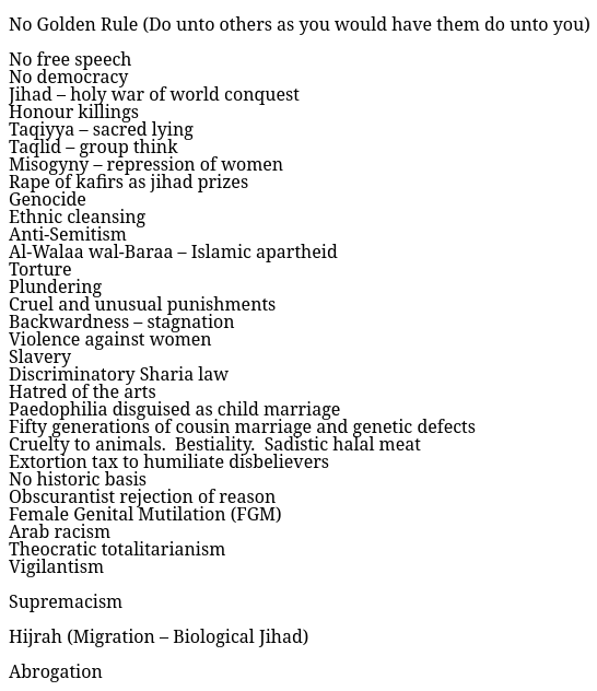 Waypoint20's tweet photo. @IslamInvasion @RealJackHibbs Here is "Taqiyya" listed in among many other facts about Islam.

Islam is gaining global ascendency as each day goes by.  Islam is not compatible with the (once) CHRISTIAN West.  

Also note, Allah does not have a son.  Islam teaches Christ did not die on The Cross at Calvary. https://t.co/JcaMb4IbNc