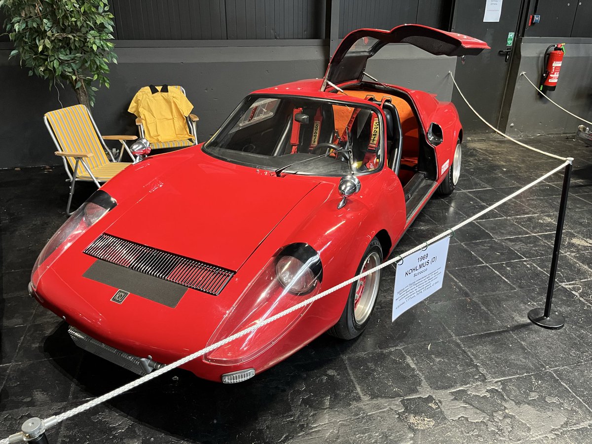 PieterBotman's tweet photo. Weer zoiets: een ‘Kohlmus’. Mit Flügeltüren 😎. Op #NSU basis. #automusemMelle #autospot https://t.co/kaArAPybTb