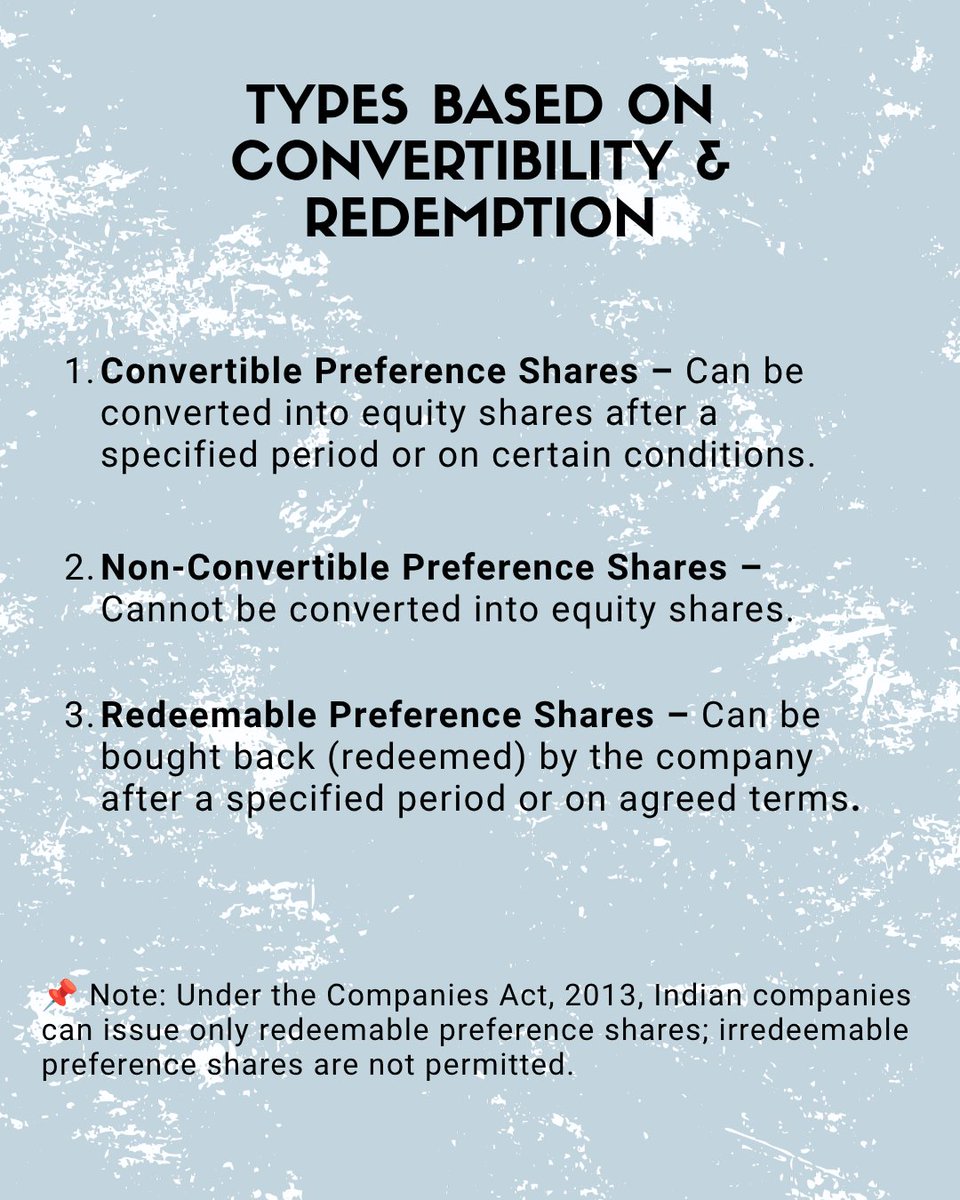 FMStockTalk's tweet photo. Explore the different types of preference shares and understand their unique benefits.

#PreferenceShares #StockMarket #Investing #CorporateFinance #CapitalMarkets #InvestorEducation #FinancialLiteracy #Finance #InvestmentBasics #ShareMarket #FinanceExplained #FinancialMindss https://t.co/L0yd5of8jP