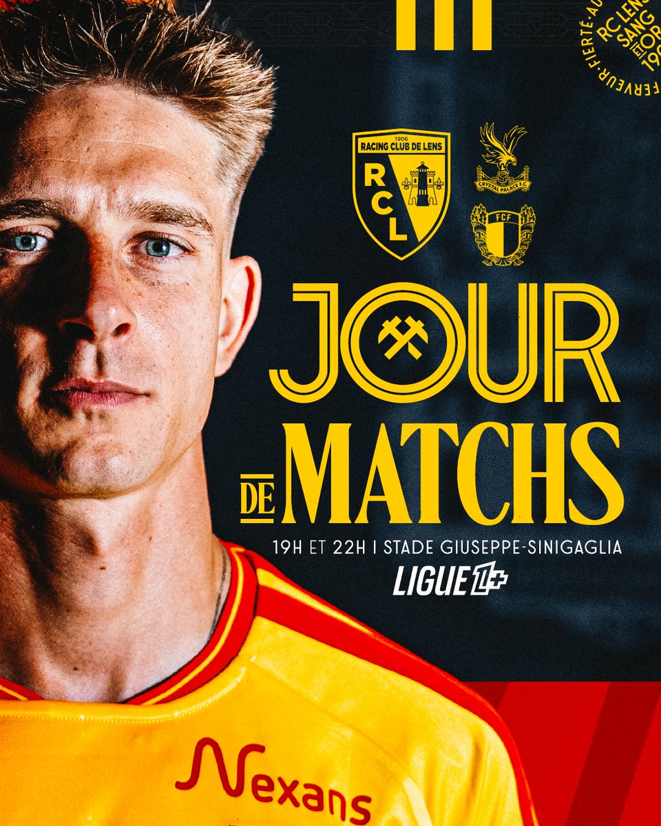RCLens's tweet photo. 𝐉𝐨𝐮𝐫 𝒅𝒆𝒖𝒙 𝐦𝐚𝐭𝐜𝐡𝒔 ⚽

🏆 Como Cup
🆚 @CPFC et @FCF1931_Oficial 
🕖 19h et 22h
📍 Stadio Giuseppe Sinigaglia
📺 @ligue1plus 
🎟️ https://t.co/cnQWfHUWOA

#𝑪𝒐̂𝒎𝒆Together #𝐏𝐫𝐞́𝐩𝑨𝒓𝒕𝒐𝒊𝒔 https://t.co/tHv4TgevW7