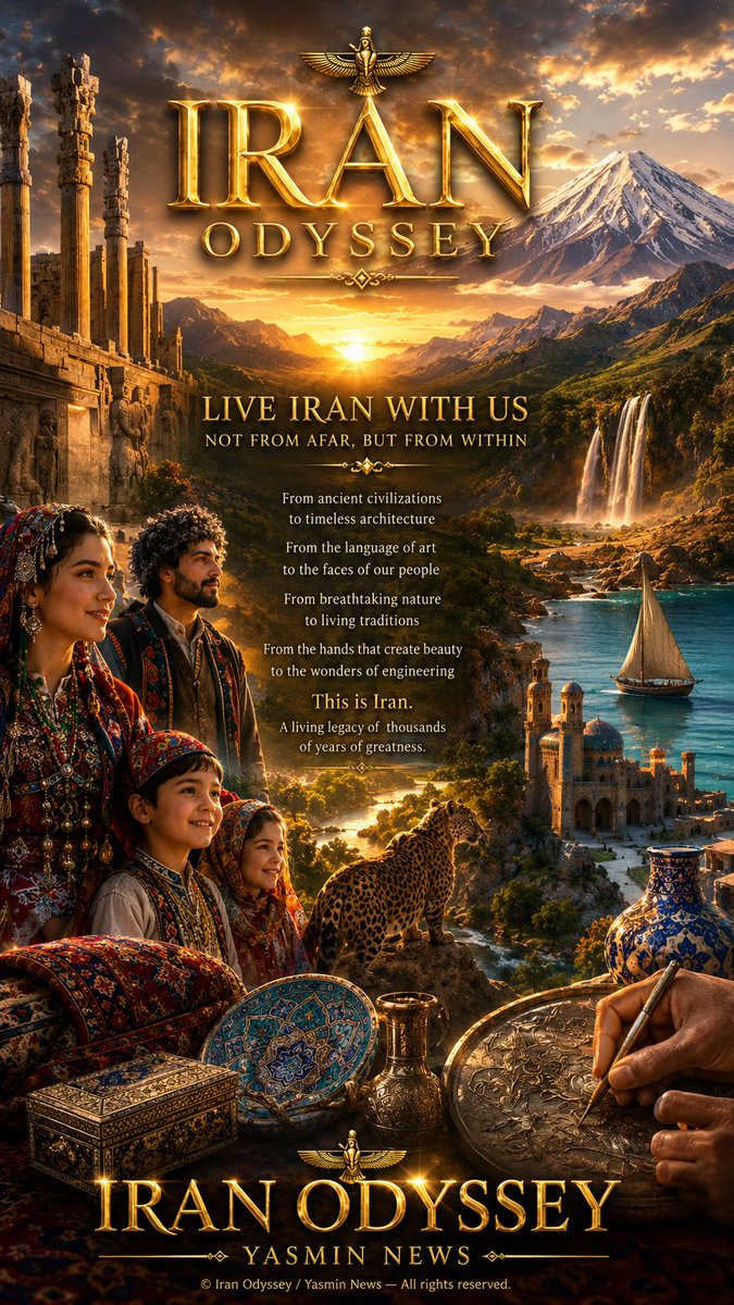 iranOdyssey's tweet photo. Experience Iran with us.
Follow us — on Instagram, X, YouTube, and TikTok.
Experience Iran with us.
Iran Odyssey
#IranOdyssey #persian #Iran
#art #AIart️️️️️️️️️️️️️️️️️️️️️️️️️️️️️️️️️️️️️️️️️️️️️️️️️️️ https://t.co/qe8pXhPA1s