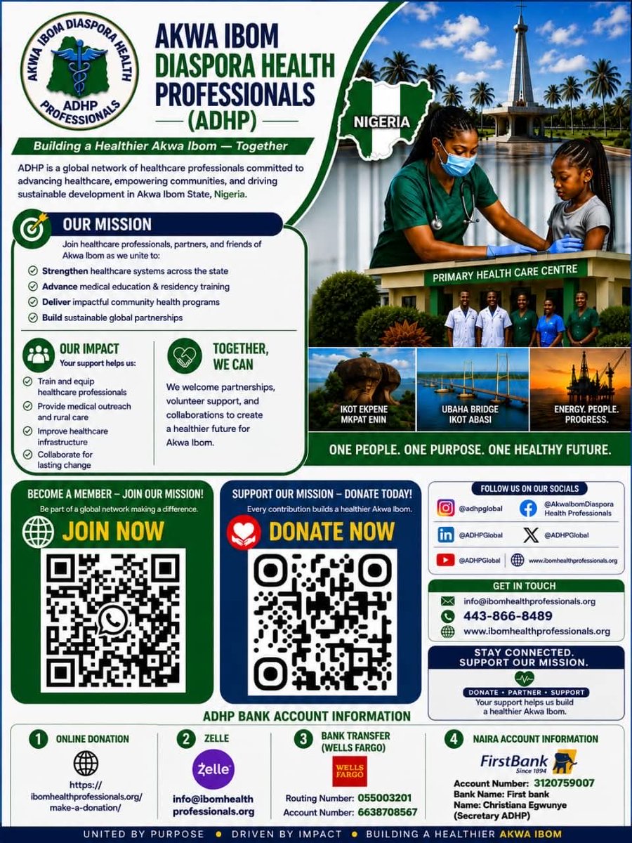ADHPGlobal's tweet photo. Still wondering what we are about?

Read the flyer below and join us to create lasting impact in our home communities.

#adhp #akwaibomstate #givingbacktothecommunity #DiasporaGiving #ibomhealthprofessionals https://t.co/vFOvqori4B