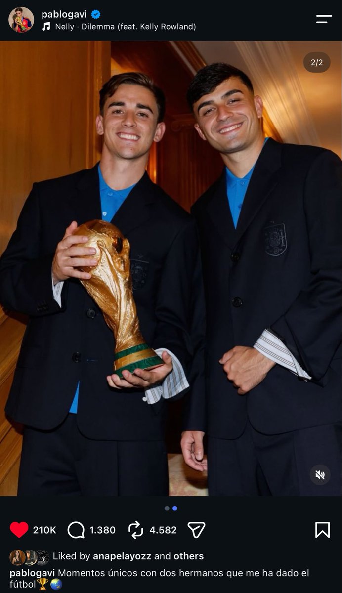 angrygavi's tweet photo. “Unique moments with two brothers that football has given me 🏆🌏”

Gavi posted pictures with Lamine &amp; Pedri with the World Cup 😭😭😭❤️❤️ 

Beautiful words 🥹 https://t.co/vul5t63HBx