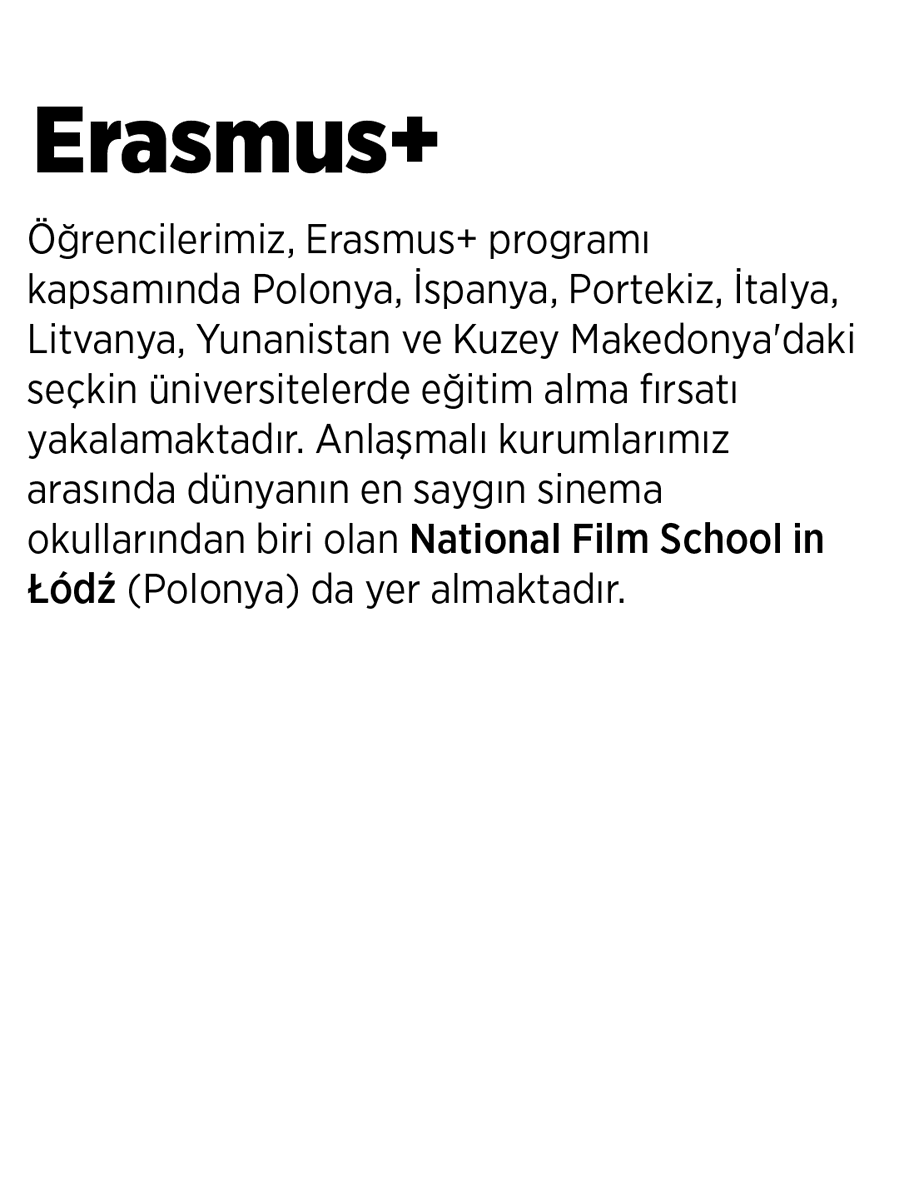 FilmTasarimi's tweet photo. bu yıl ilk kez öğrenci kabul edecek tezli yüksek lisans programıyla öğrencilerine çok yönlü bir sinema eğitimi sunmaktadır. 
Gönderiyi inceleyerek bölümümüzü daha yakından tanıyabilir, https://t.co/Zo09C2i8en