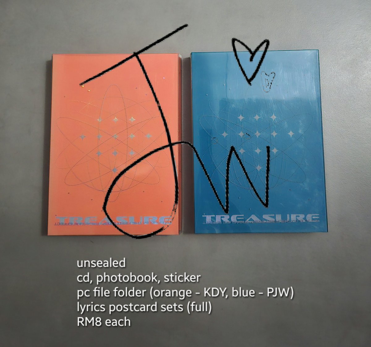 zbxhe's tweet photo. HELP RT. THANKS! 🎉 

WTS TREASURE ALBUMS
DM FOR DETAILS

#TREASURE #TREASUREinKL #pasartreasure @pasarTREASURE https://t.co/s6M5eTZdAp