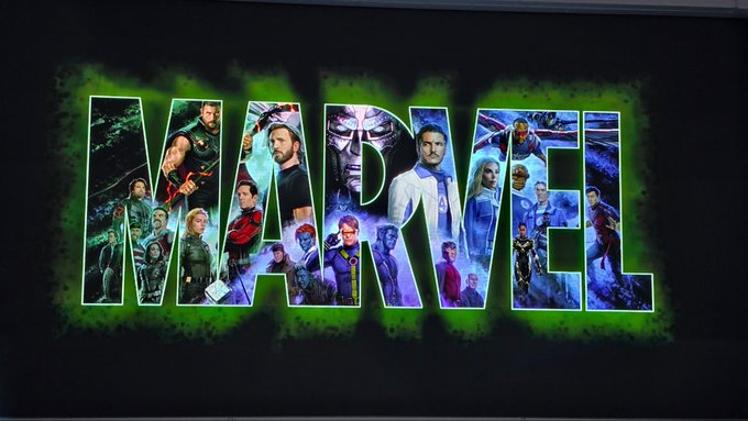 Movie_Zone78's tweet photo. ‘Avengers: Doomsday’ themed logo for Marvel.  

Revealed at #SDCC https://t.co/3Z8zsrrH3a