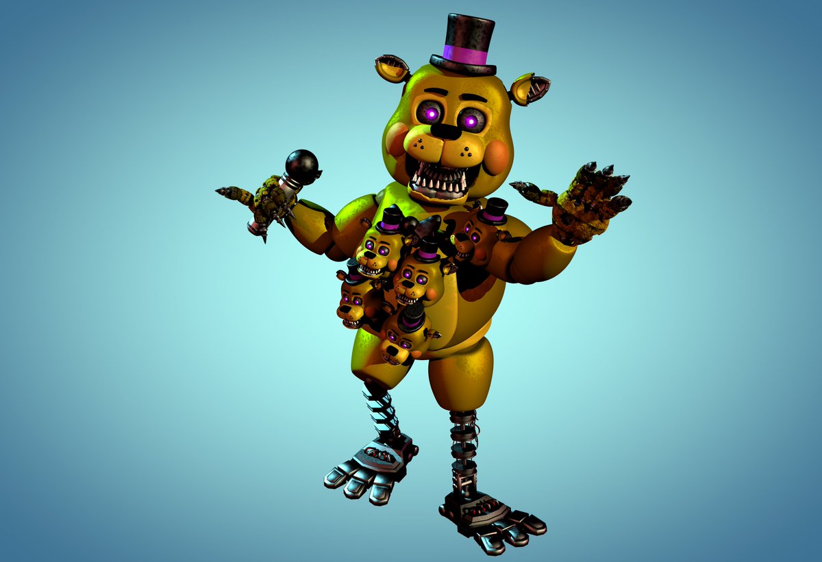 puffman898's tweet photo. i had one nightmare #fnaf #c4d https://t.co/HMmVOl9e4Z