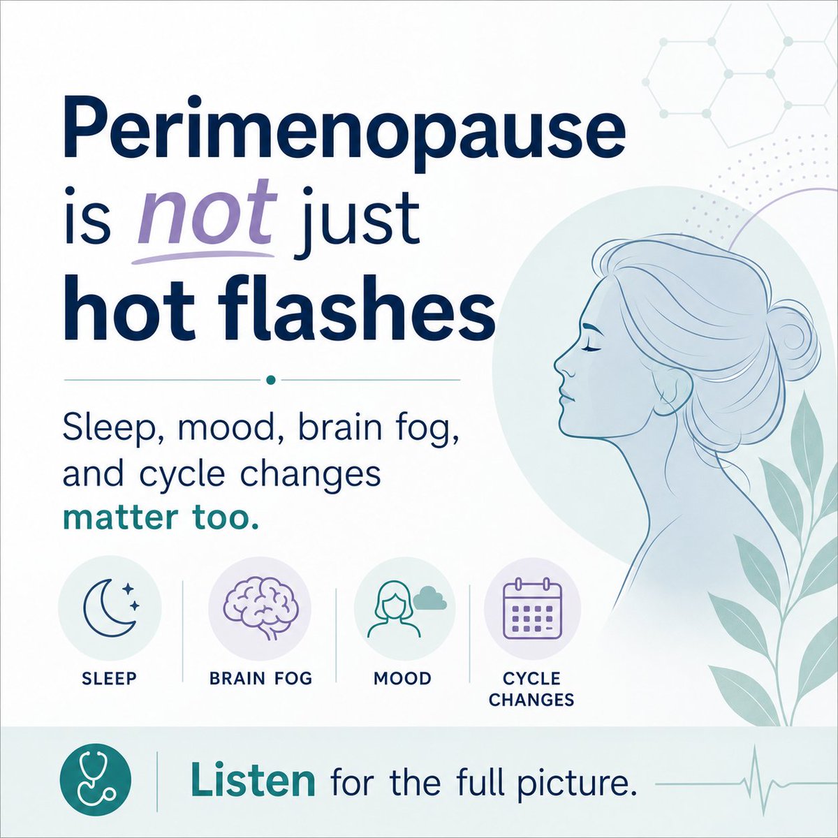 eakerron's tweet photo. Perimenopause is often the most disruptive part of the menopause transition, and Nature just put a spotlight on the evidence gaps we still have. Sleep, mood, brain fog, and cycle changes matter just as much as hot flashes https://t.co/uJrnf9Nvot