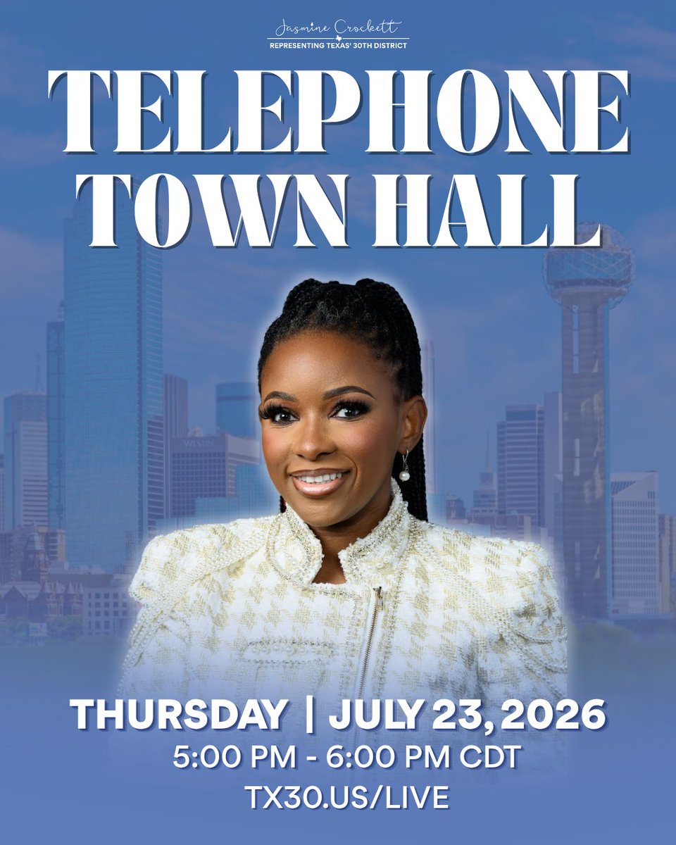 Congresswoman Jasmine Crockett tweet media