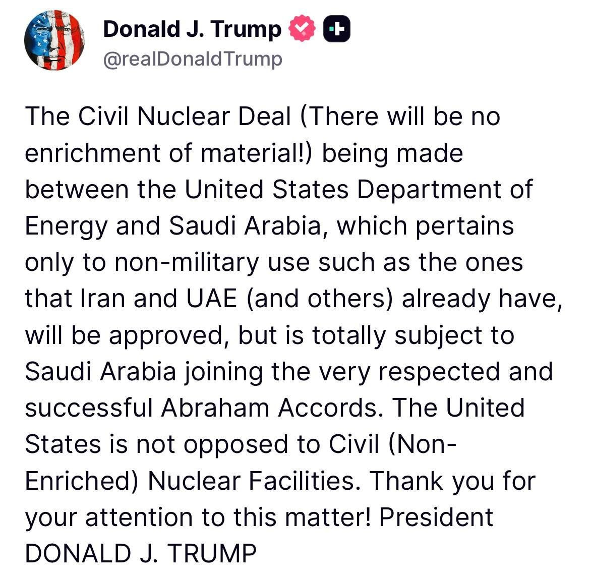 DD_Geopolitics's tweet photo. Bahahaha Saudis thought they were getting nukes? Not until you kiss Israel’s ass. USA and Israel are the same state now you know. https://t.co/JKpGaPjvlM