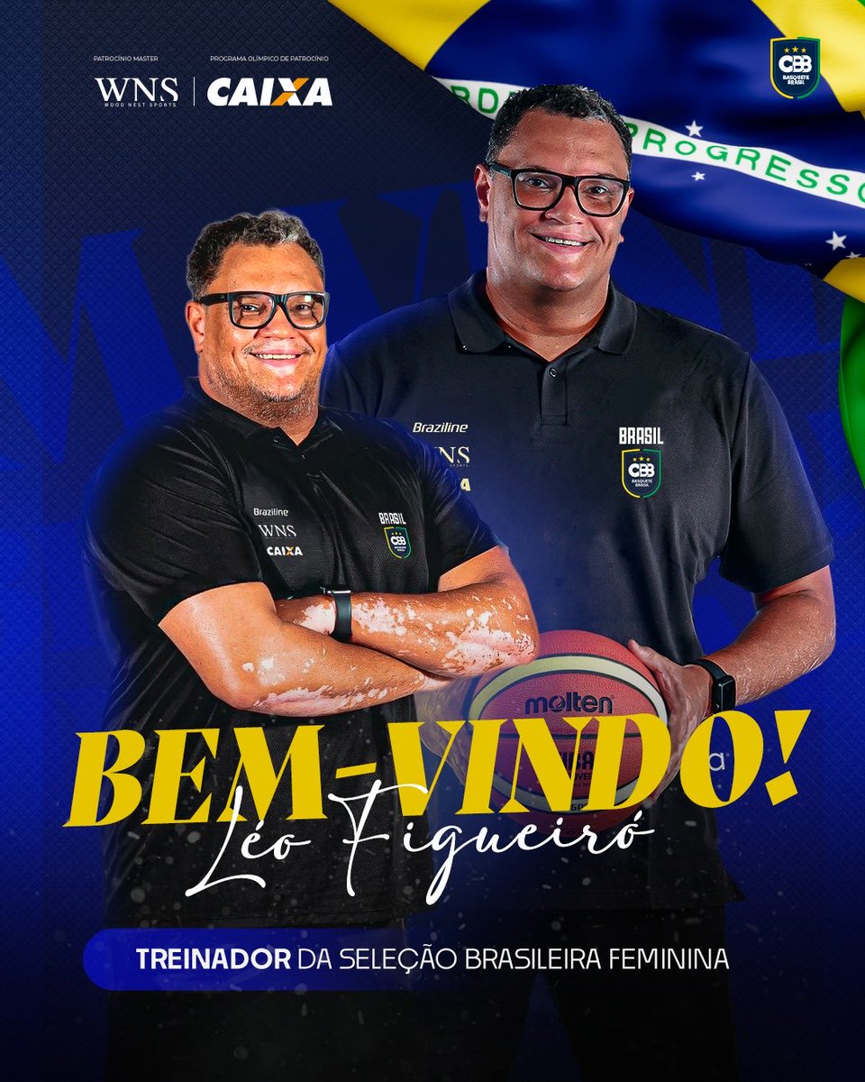 basquetebrasil's tweet photo. A Confederação Brasileira de Basketball (CBB) anuncia Léo Figueiró como o novo treinador da Seleção Brasileira feminina adulta! 🇧🇷

Após integrar a comissão técnica da equipe nos últimos anos como assistente técnico e exercer a função de coordenador técnico das Seleções Brasileiras femininas de base, Léo assume agora o comando da equipe principal, dando sequência ao trabalho desenvolvido nas Seleções Brasileiras.

Nos últimos anos, o treinador teve participação direta no fortalecimento da estrutura do basquete feminino brasileiro. Como coordenador das categorias de base, acompanhou torneios em todo o país, auxiliou na estruturação técnica das Seleções e trabalhou no desenvolvimento de atletas e treinadores. Paralelamente, integrou a comissão técnica da Seleção adulta, participando das principais competições do ciclo.

“Assumir a Seleção Brasileira Feminina é uma grande honra e uma responsabilidade que recebo com muita humildade. Venho acompanhando de perto o desenvolvimento do basquete brasileiro, especialmente através do trabalho que realizamos nas categorias de base. Conheço nossas atletas, nossa realidade e os desafios que temos pela frente. Agora, poder dar continuidade a esse trabalho na equipe principal é uma oportunidade que me deixa muito motivado.”

Com um currículo de destaque, Léo Figueiró foi campeão da Liga Sul-Americana masculina pelo Botafogo, levou o Vasco a campanhas de destaque no NBB e integrou a comissão técnica da Seleção Brasileira masculina ao lado de Aleksandar Petrovic no Pré-Olímpico de Split, em 2021. Pela CBB, foi medalhista de prata no Campeonato Sul-Americano e na FIBA AmeriCupW de 2025 como assistente da Seleção feminina adulta, comandou o Brasil na Copa do Mundo Sub-19 de 2024 e foi campeão Sul-Americano Sub-21 com a Seleção Brasileira masculina.

“É um técnico do futuro, que se preparou e fez por merecer a oportunidade. Está mergulhado 24h no projeto do basquete feminino brasileiro e tenho certeza que dará uma contribuição fundamental. Toda sorte ao Léo.” - disse Marcelo Sousa, presidente da CBB. 

A estreia de Léo Figueiró no comando da Seleção Brasileira feminina acontecerá no Campeonato Sul-Americano, disputado entre os dias 3 e 9 de agosto, em Zárate, na Argentina.

#BasqueteBrasil