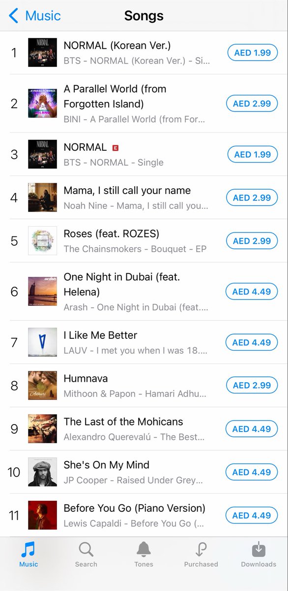 ayakinsj27's tweet photo. BINI’S A PARALLEL WORLD, the OFFICIAL SOUNDTRACK OF FORGOTTEN ISLAND climbs at #2 in the ITUNEs TOP SONG CHART HERE IN UAE🇦🇪

#BINI_AParallelWorld https://t.co/tkpxihPta5