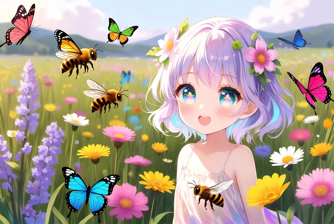 axnsc's tweet photo. 花ひらく命の広場🌺

ぶんぶん虫が集まるよ🐝
花の香りににっこり🌸

ちょうちょもひらひら舞う🦋
命の輪が広がるね🌿

小さな出会いが宝物✨
夏の自然を見つけよう🌈

#花のふしぎ #昆虫観察 #夏の自然 https://t.co/wWSIA7EMKz