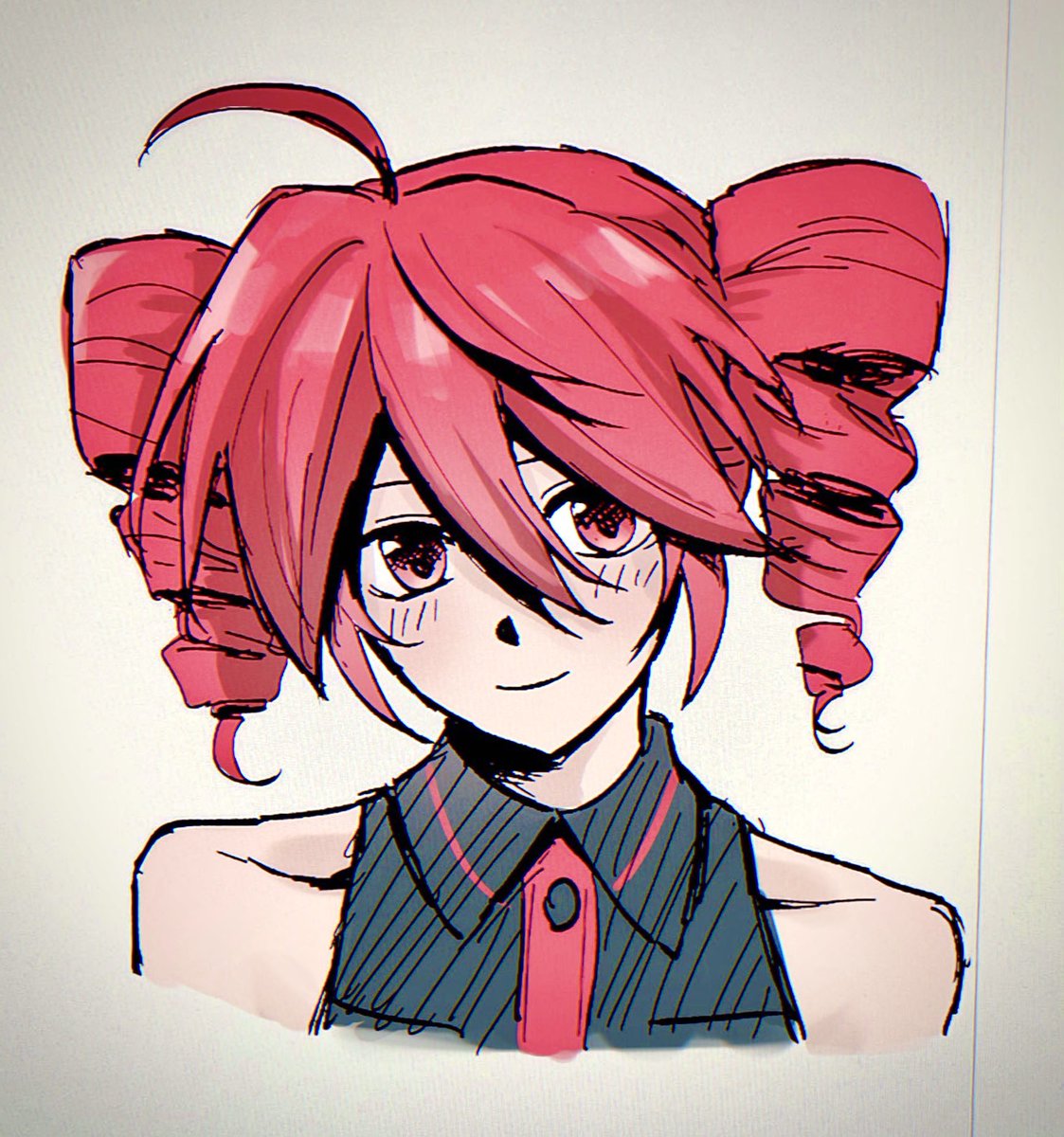 E5oooooc's tweet photo. 色も雑に塗ってみた
#重音テト https://t.co/UAiyjhai4N