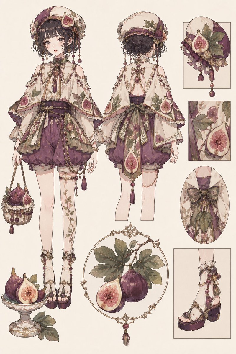 ayyya87's tweet photo. すももといちじくモチーフ🍑👗💞

ご自由にお持ち帰りください！🙇🏻‍♀️🤍𓈒𓏸 https://t.co/O0VDmBSYSB