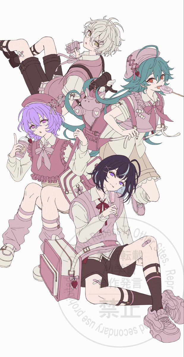 narityan__01's tweet photo. ✏️誰得イラスト制作過程🎨

カラーラフ〜線画〜着彩(微調整)➕背景 https://t.co/ecKXLysc6M
