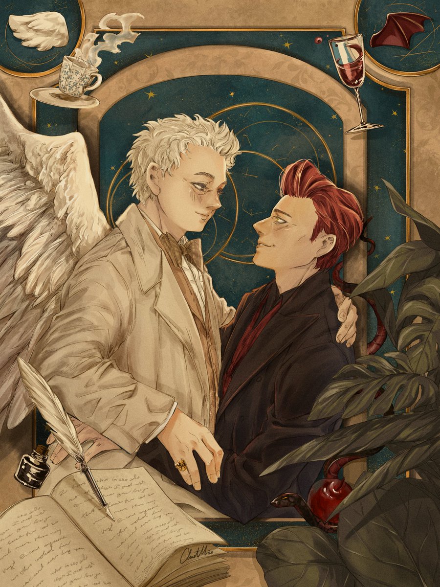 chuotmao's tweet photo. My everything #goodomens #goodomensfanart https://t.co/uVggrfmH4V