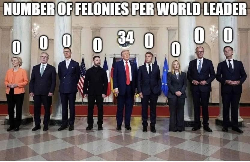Damaan4u33's tweet photo. The biggest criminally convicted leader in world history https://t.co/SjCPQZpsDH