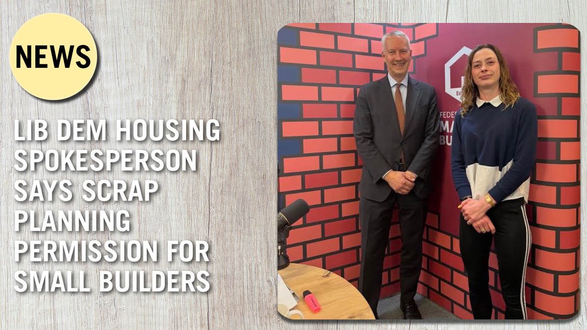 Housebuilderdev's tweet photo. Lib Dem housing spokesperson calls to scrap planning permission for small builders. Check out the full story here: https://t.co/QCD4Nx3jX0 #Housing #Construction 🏡✨ @fmbuilders https://t.co/KMpFkKFHMZ