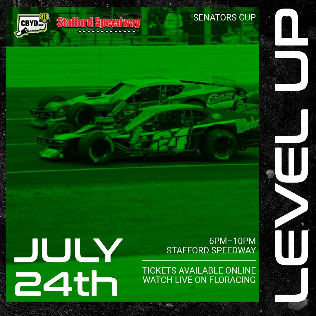 CBYD811's tweet photo. The CBYD Senator's Cup is TOMORROW!

Join us at Stafford Speedway on Friday, July 24, from 6–10 PM. CBYD is proud to partner with Stafford Speedway to promote safe digging and action-packed racing.

Learn more at https://t.co/KVfR7SOvkH 

#CBYD #StaffordSpeedway https://t.co/WF77FJQraW