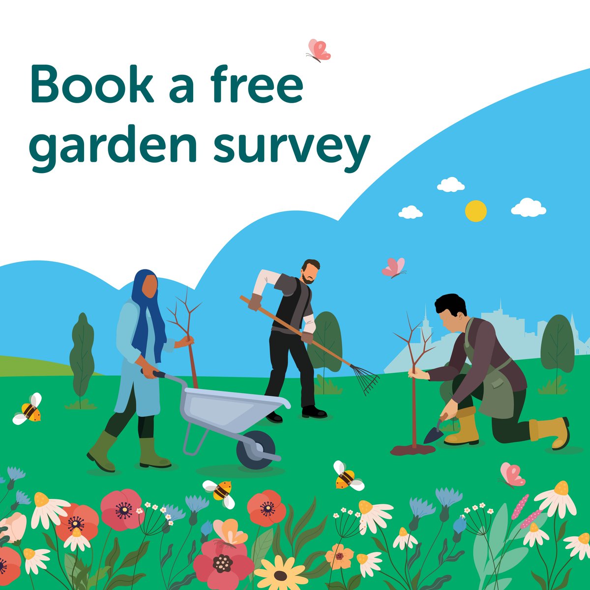 BasingstokeGov's tweet photo. Your garden doesn't need to be a nature reserve to help our native plants bloom and wildlife thrive.

Get advice on how you can make small changes in your garden that make a big difference to nature with a free garden survey from our Green Team. https://t.co/m0YePZlGiv