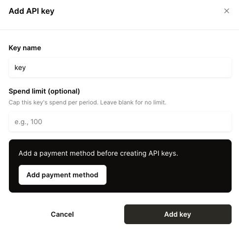 ly_leon's tweet photo. @StudentOffersHQ To create an API key now, you must first add a credit card. https://t.co/F264lIYKCY