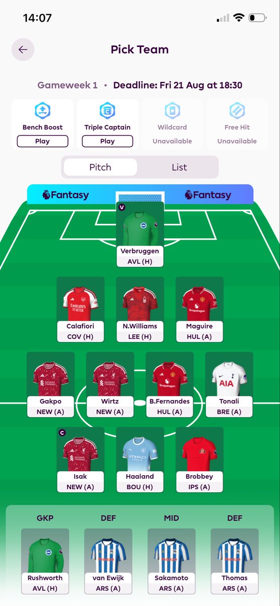 BenGoodison93's tweet photo. @OfficialFPL May as well not bother lads I’m winning this year https://t.co/K1Q0mPlgH6