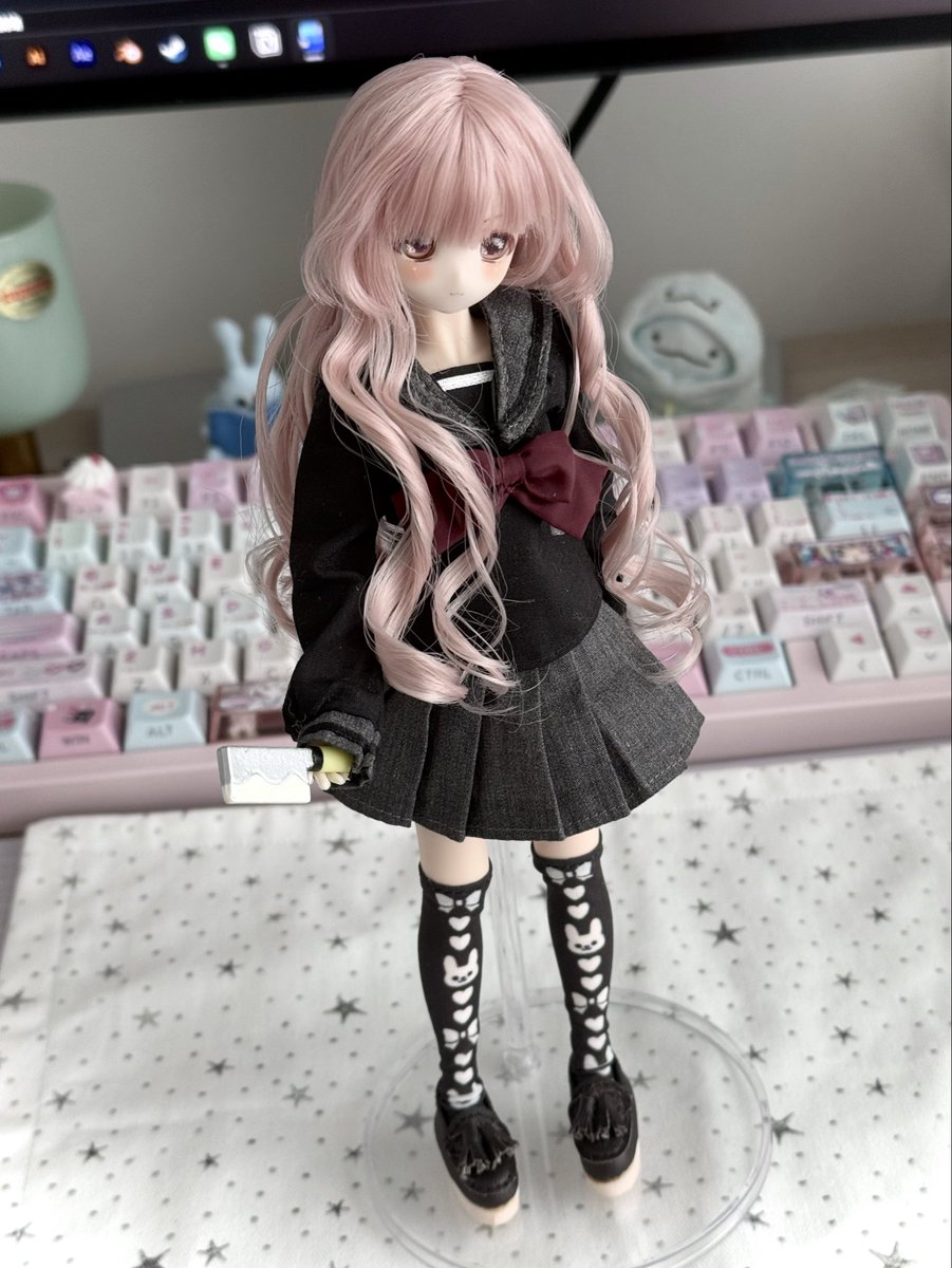 nenedo_ll's tweet photo. もうほんと今のブラインドドールレベル高すぎ（アイとボディはオビツに変更）

#ブラインドボックス https://t.co/jRXCMn2sup