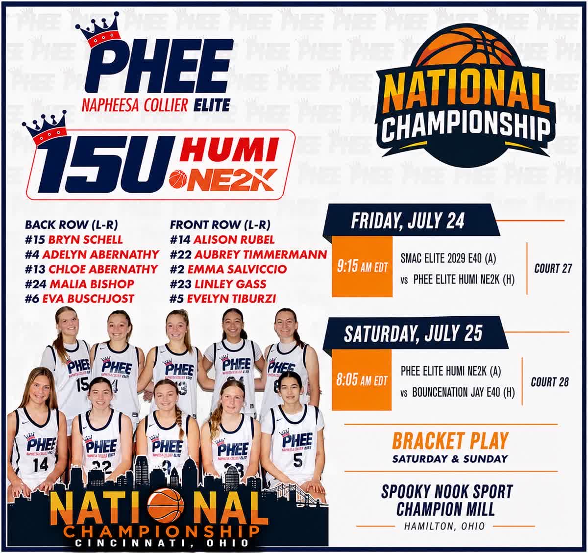 alisonrubel's tweet photo. I’m so excited to be playing again with  this amazing team in the last tournament of the summer! Here is our schedule. https://t.co/ARy8DNtr5A