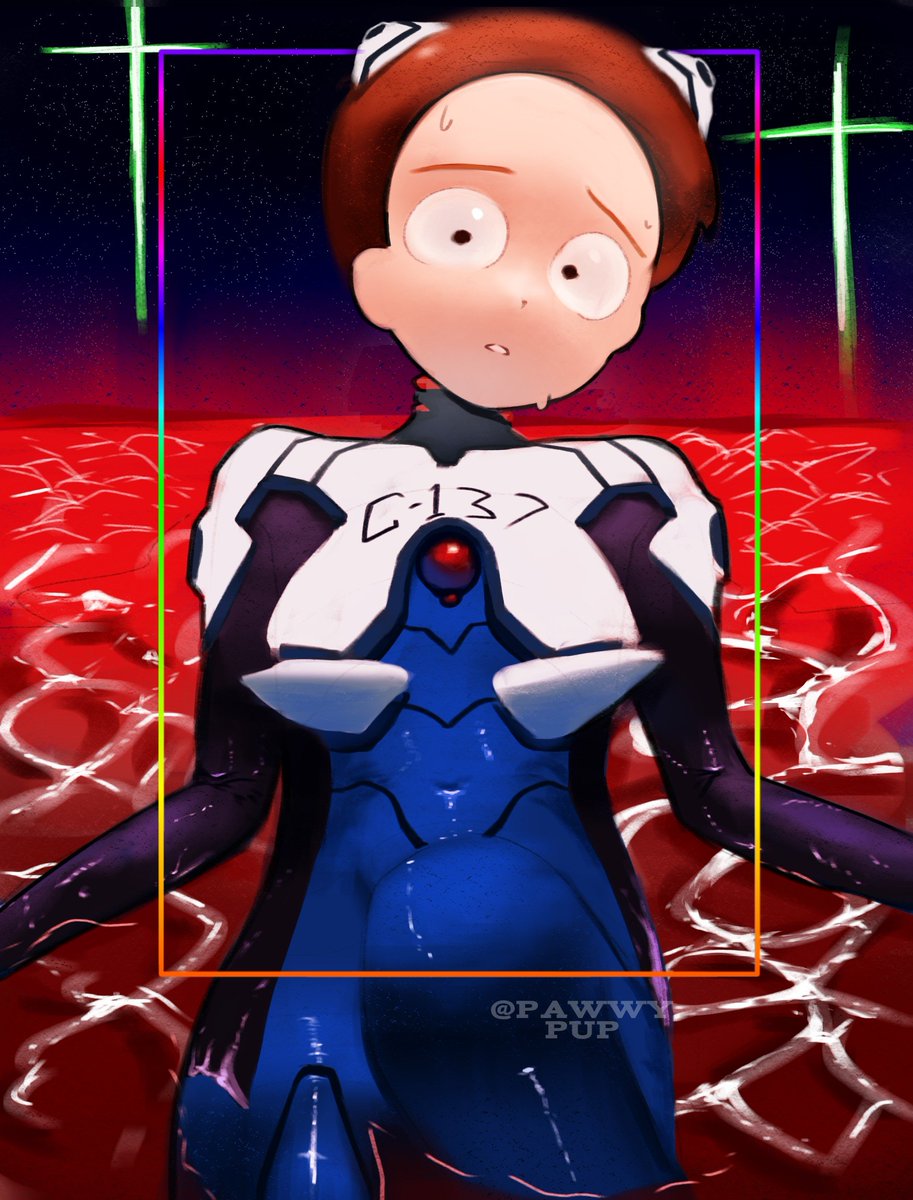 pawwypup's tweet photo. ⌖ ⴕ #Morty × #Shinji #Evangelion ⴕ ⌖ https://t.co/fiHxI6BzdO