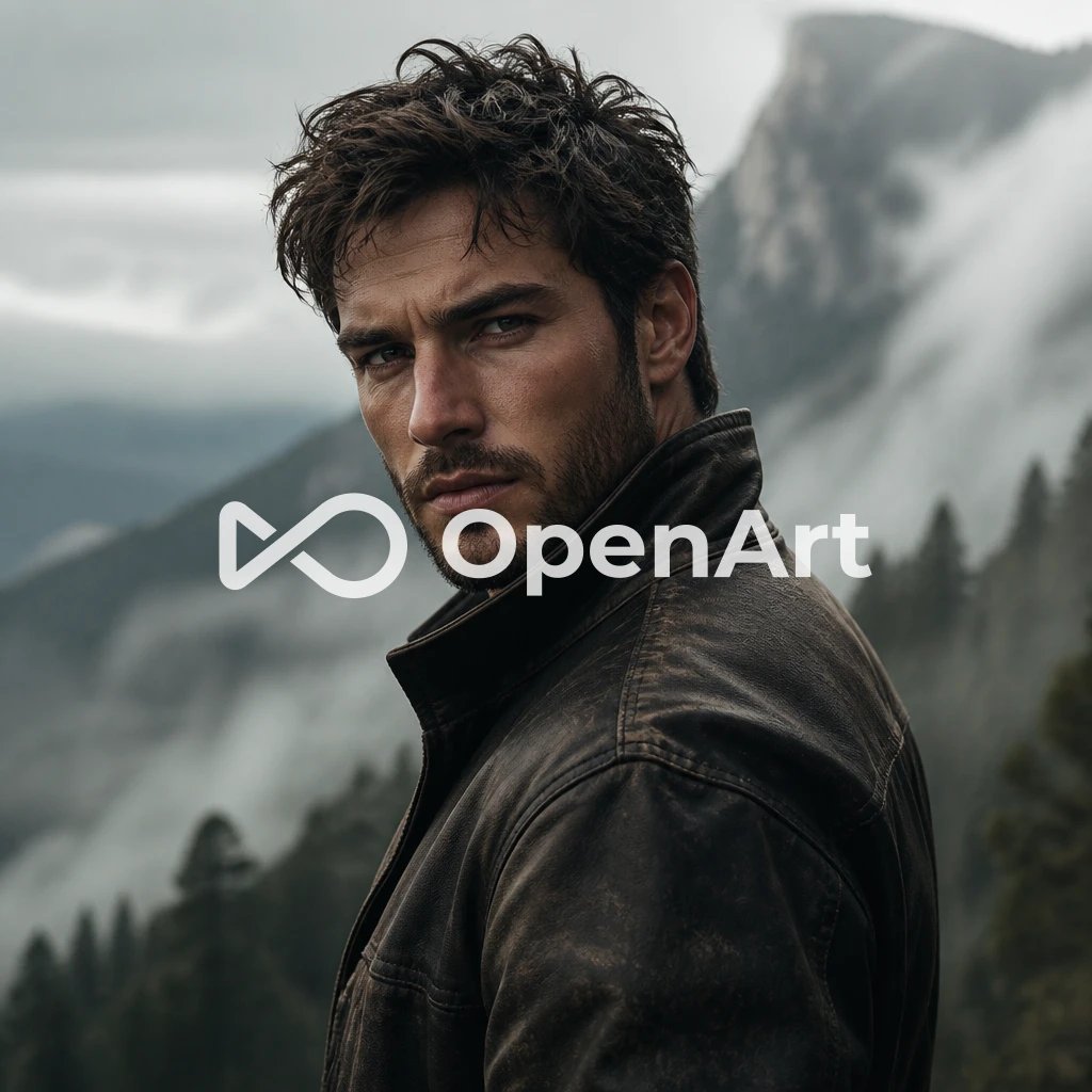 Cinematic Mountain Portrait With OpenArt Watermark